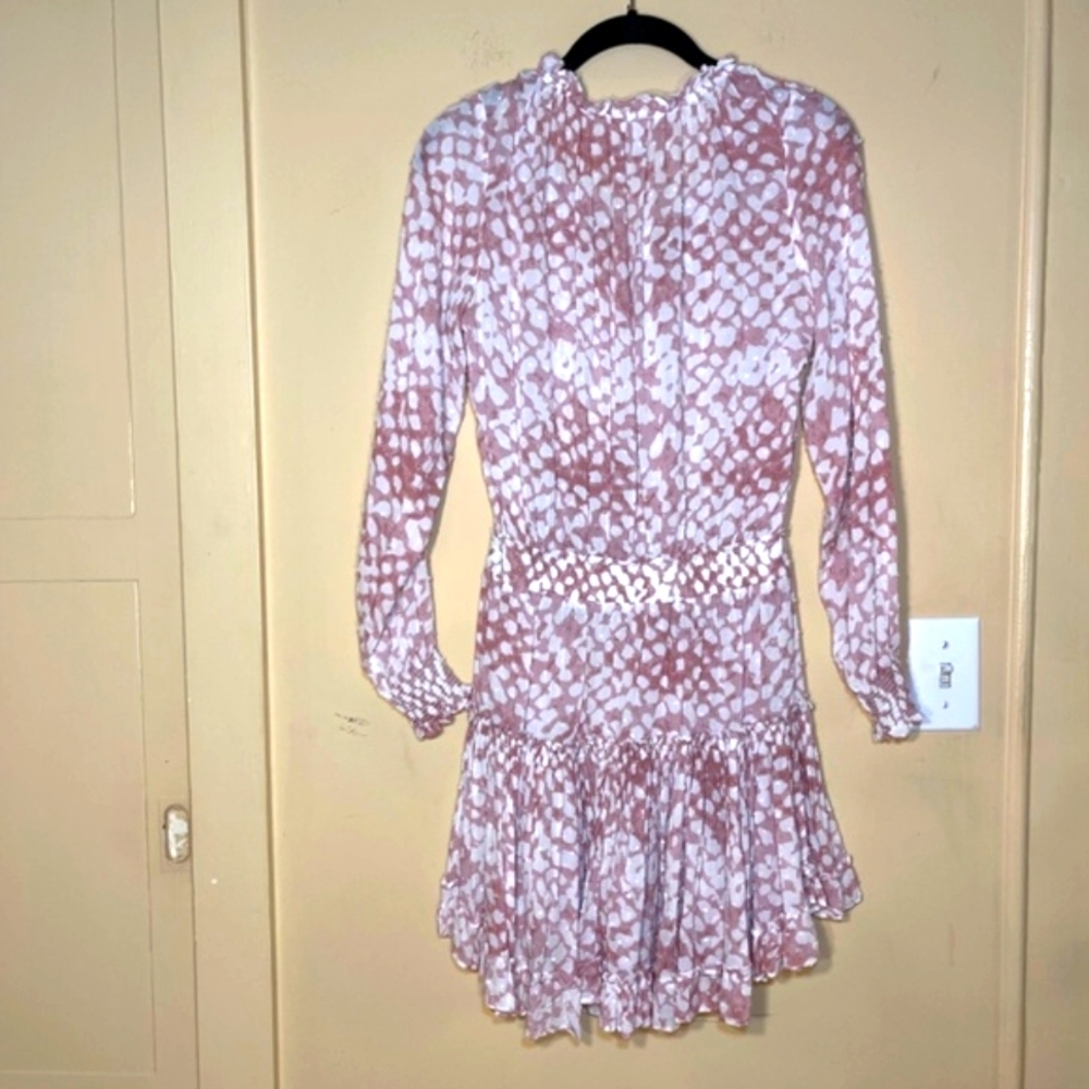 Skylar + Madison Pink and White Mini Dress